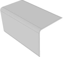 Box body external profile 80 x 80mm - anodised