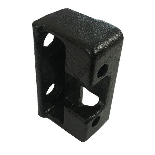 Strike plate for 681 dropside lock, bolt-on, without plate, KTL-coated