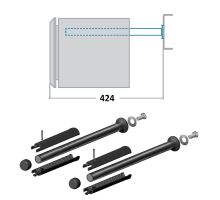 BAWER toolbox easy tubular bracket o30 mm, Y= 424 mm, Z= 230 mm