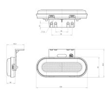 LED position light, W198, NEON, Z bracket / White, Orange, Red (1)