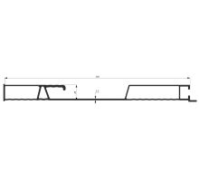 Dropside profile 300 mm, Wave - anodised (1)