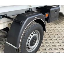 Flat-top plastic mudguard WL (white line), from 260 to 550 mm, DOMAR DK31 (3)