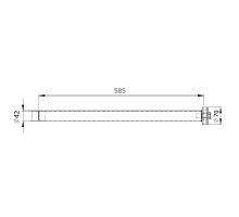 Konzole blatníku 42mm rovná 585mm - zn, pro šroub M 16 (1)