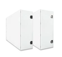 Tool box behind the cabin, aluminum, 600x1450x2000mm, white powder coating, stainless lock