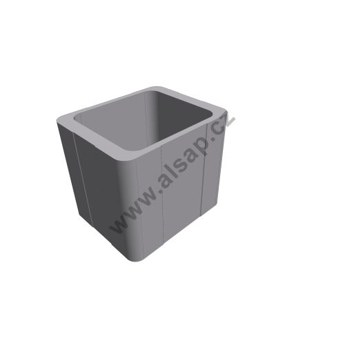 Aluminum profile stanchion 115 x 94 mm, l 2700 mm