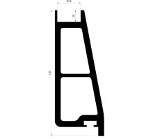 Profil rámu zadního sloupku 215 pro 40 mm