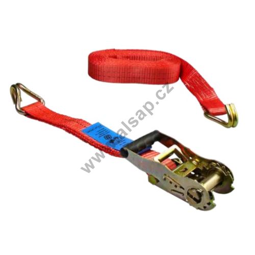 Strap 35mm, ratchet ERGO R35B1, hook/hook, length 6m - 0.3 + 5.7m, 1000/2000daN