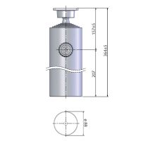 Hydraulický válec MARIZ o125mm, 6st, zdvih 1250mm, zink, s ventilem pro připojení 1/2" (2)