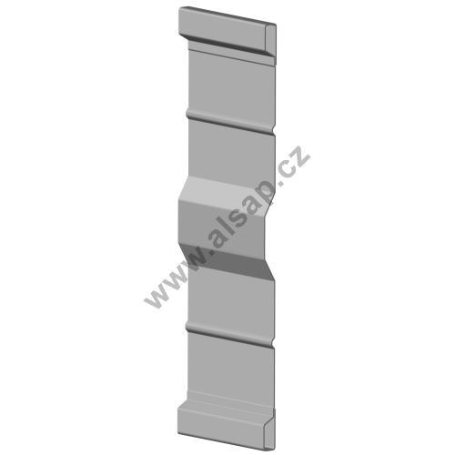 Steel side panel HVW 1000/2 mm