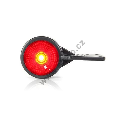 LED Rear Position Light Red/White, W23RF 60 mm