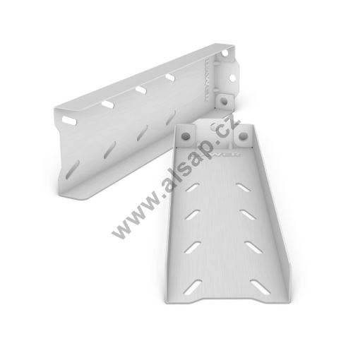 Horizontal toolbox brackets, from 340 - 520 mm, stainless steel (1)