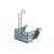 Wedge holder for E53, 207mm, for wedge 550021, hot-dip galvanized, LOKHEN