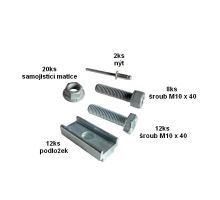 Mounting kit for bumper, R58-03, type 564040, set according to fig. 2 (1)