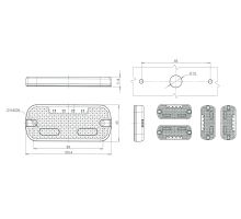 LED Side Position Light Orange, W128 45 x 105 (5)