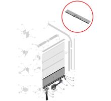 1, 13, 15, 16, 17, 18, 19 - Louver slat, seal, handle, closure, strap, lock, l=2440mm