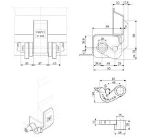 Hinge H942 complete (2)