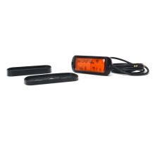 Warning light orange PREDATOR - LED W217, 113 x 46 x 16 mm, synchronization, cable 3m (2)