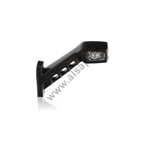 Rear antenna 187 mm, L/R, LED, Red/White/Orange (2)