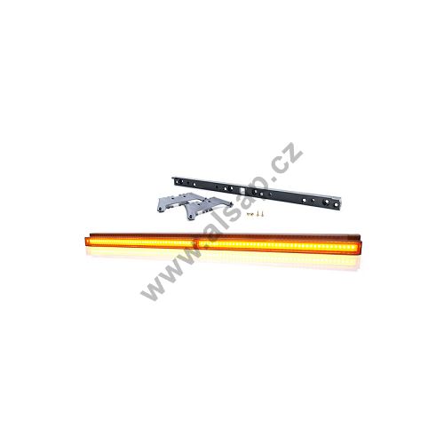 Warning light orange, W260 cable 2x50cm, 535x28x33 mm
