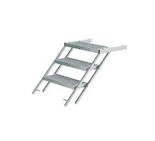 Pull-out step 3 - 6 steps, height from 639 to 1244 mm, zinc, 3D anti-slip