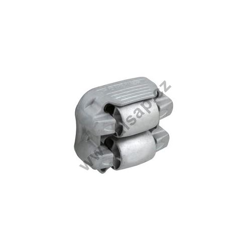 Steel rolling stop S ROLL S2 with step, 230x211x116 mm, with absorption spring, galvanized (1)