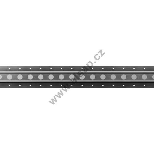 Steel brand floor strip for O 20 mm with plastic insert for GSP