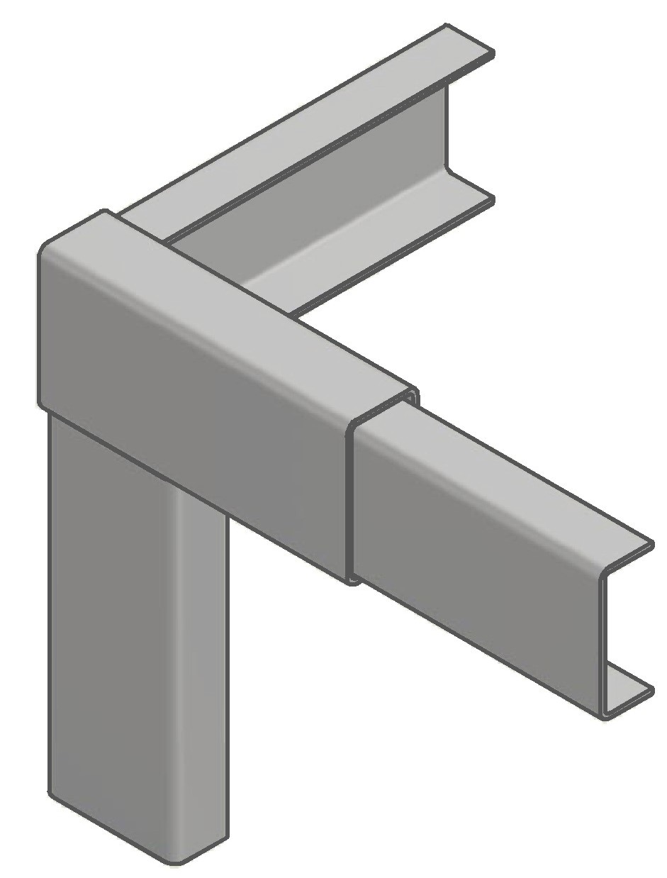 Horní spojka plachtové konstrukce PL pro 65, 30 x 60 mm,zn