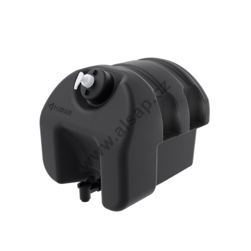 Water canister - 18L, black with soap container