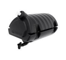 Water canister - 30L, black with soap dispenser