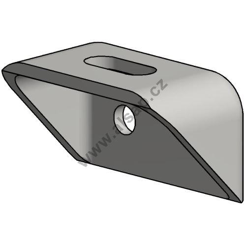 Eurocargo mounting bracket, 50 mm spacing, low, KTL, 56/62/105/6