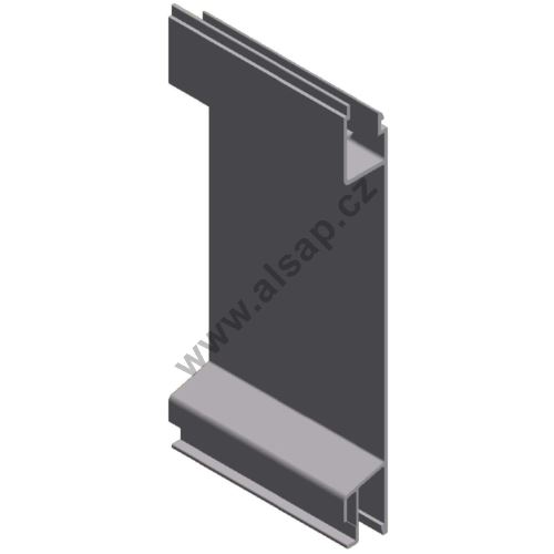 Profil plachtový 200 mm p, (hliník/elox) (814)