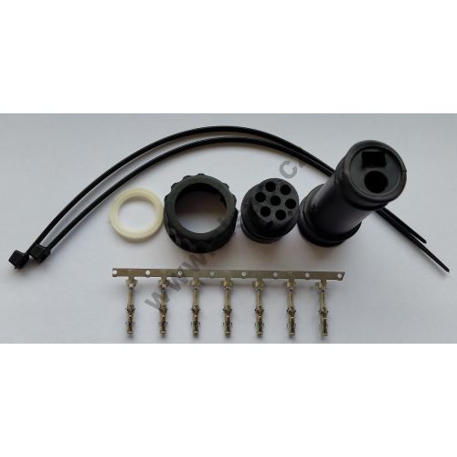 7-pin WAS connector for cables (round + flat) - complete