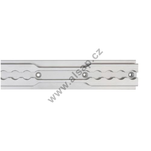 AirLine bar o20 mm al., l=6000mm, with mounting holes, anodized, for securing trolleys