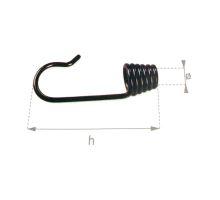 Hook for elastic cord h73 o8, galvanized (1)