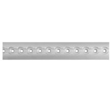 Lišta AirLine o20 mm al, na povrch ovál 50x12 mm, 6000 mm, s montážními otvory full, elox