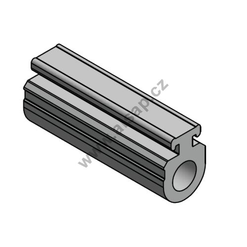 Profile of the bridge, hinge with 16mm aluminum, ALSAP