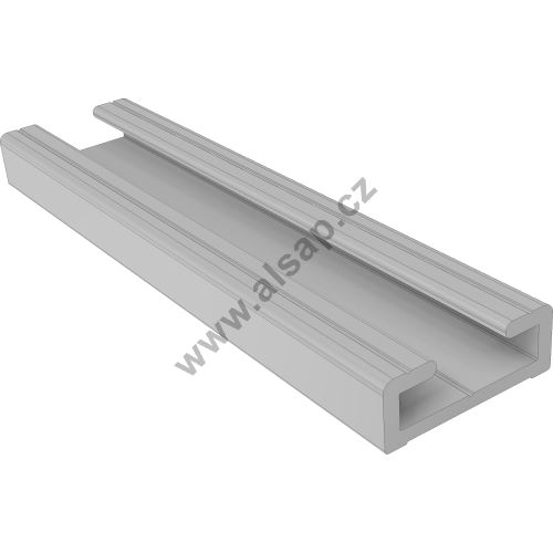 Profil pro těsnění HP, 25 x 9mm, hliník, BS5 pro plošinu