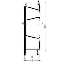 Middle profile for tipper dropside 200x60/65 mm (1)