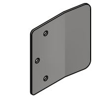 Hydraulic tail lift guide profile