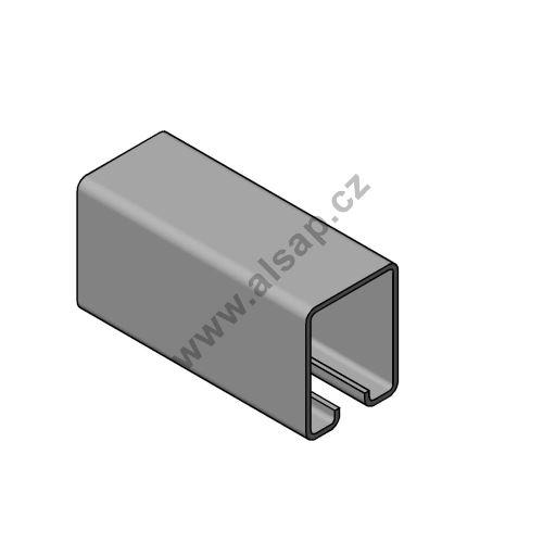 Steel guide profile 7500 x 40 x 50 mm, without sealing