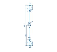 Side panel steel HVD 600/2 mm (2)