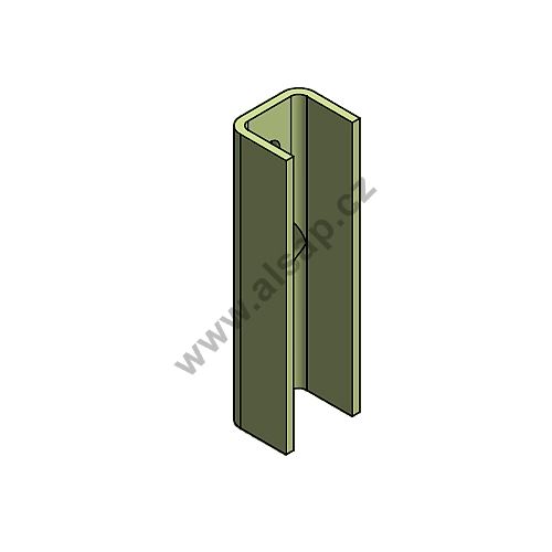 Reinforcement U29x24x100 for small posts - top rear for lashing