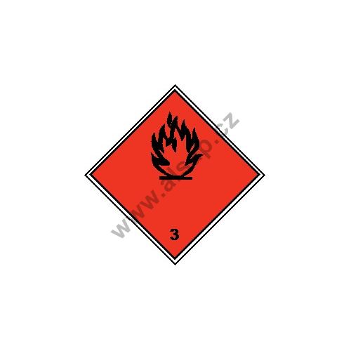 Dangerous goods labels Class 3 - sticker