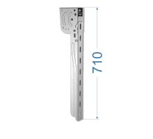 Bracket for side underrun protection, w=55mm, l=430-790mm, Magnelis®, E11 cert., TAKLER