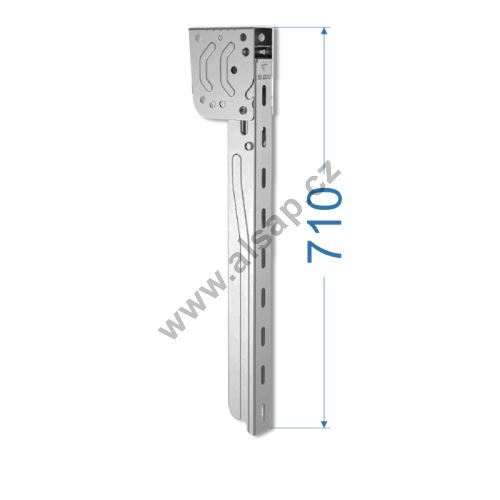 Bracket for side underrun protection, w=55mm, l=430-790mm, Magnelis®, E11 cert., TAKLER