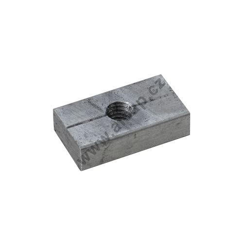 Threaded plate for underrun protection profile, aluminum, 30 x 1 M8 (2)