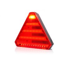 Rear combined LED tail light, 163 x 143 mm, cable, universal with reversing light (2)