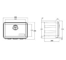 Plastic toolbox, from 400 to 1020 mm, from 21 l to 153 l, JUST