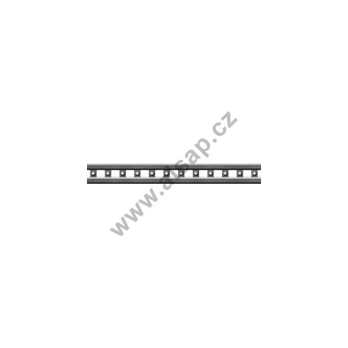 Upper guide rail brand steel for square opening 24.5 x 28 mm, for GSP