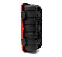 Box for fire extinguisher HP 6kg - 620x280x215 mm, plastic, red/black, BAWER (4)